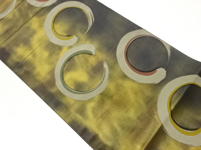 JAPANESE FUKURO OBI / WOVEN ROUNDEL